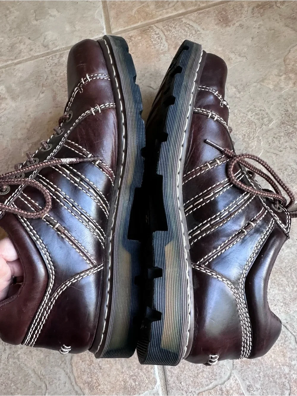 Dr. Martens Jordan Brown Leather Oxfords Y2K Chunky Sole​